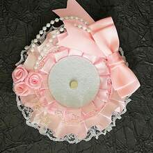 1 chiếc khung đựng huy hiệu ren dễ thương tự làm, 5 màu (xanh dương, hồng, xanh lá cây, đen, tím), bộ trang trí trưng bày huy hiệu nhân vật hoạt hình Anime, khung đựng huy hiệu tròn hình hoa hồng nơ dành cho người hâm mộ Otaku. - Nhiều màu - Xem 5