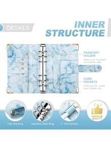 1set A6 Budget Binder With Zipper Envelopes,Money Saving Binder, Money Organizer, Saving Challenge Book With Envelopes, Budget Book, Budget Planner, Budget Book With Cash Envelopes - Multicolor - View 7