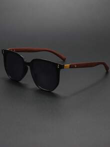 1pc Men's Retro Fashion Glasses, Classic Travel Frame Style, Suitable For Pairing With Coats, Sweaters, Shirts And Other Fashionable Outfits - Multicolor - View 7