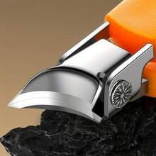 带笑脸的厚趾甲钳 - 大开口防溅设计，超锋利刀片，符合人体工程学的手柄 - 适用于嵌甲，家庭或沙龙使用 - 耐用结构，嵌甲护理，紧凑存储，经典款式，坚固结构，足部护理必备 - 彩色 - 查看 6