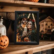 1 pièce ou 5 pièces Cadre photo minimaliste de haute qualité, facile à installer, convient pour la décoration de la maison, Halloween, Noël. Peut afficher des paysages, des photos, des portraits