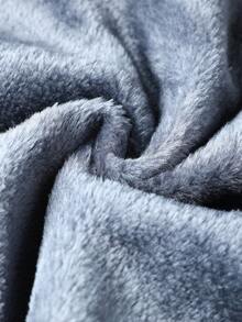 1pc Thermal Lined Stand Collar Jacket For Men, Casual Zip-Up Windbreaker Coat For Winter, Thermal Lined, Zipper Pockets, Suitable For Daily Wear, Holiday Gift,Fleece - Grey - View 6