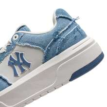 MLB Teniși unisex cu căptușeală groasă din denim vintage, pantofi sport casual ușori și confortabili, 3ASXV015N-50BLS