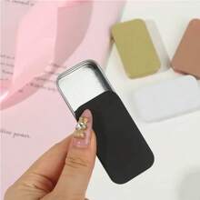 2/6Pcs Of 2.36X1.34X0.43 Inches, Sliding Top Tin Container, Tin Box Container, Small Item Storage Box With Lid, Such As Earrings, Jewelry Crafts, Etc