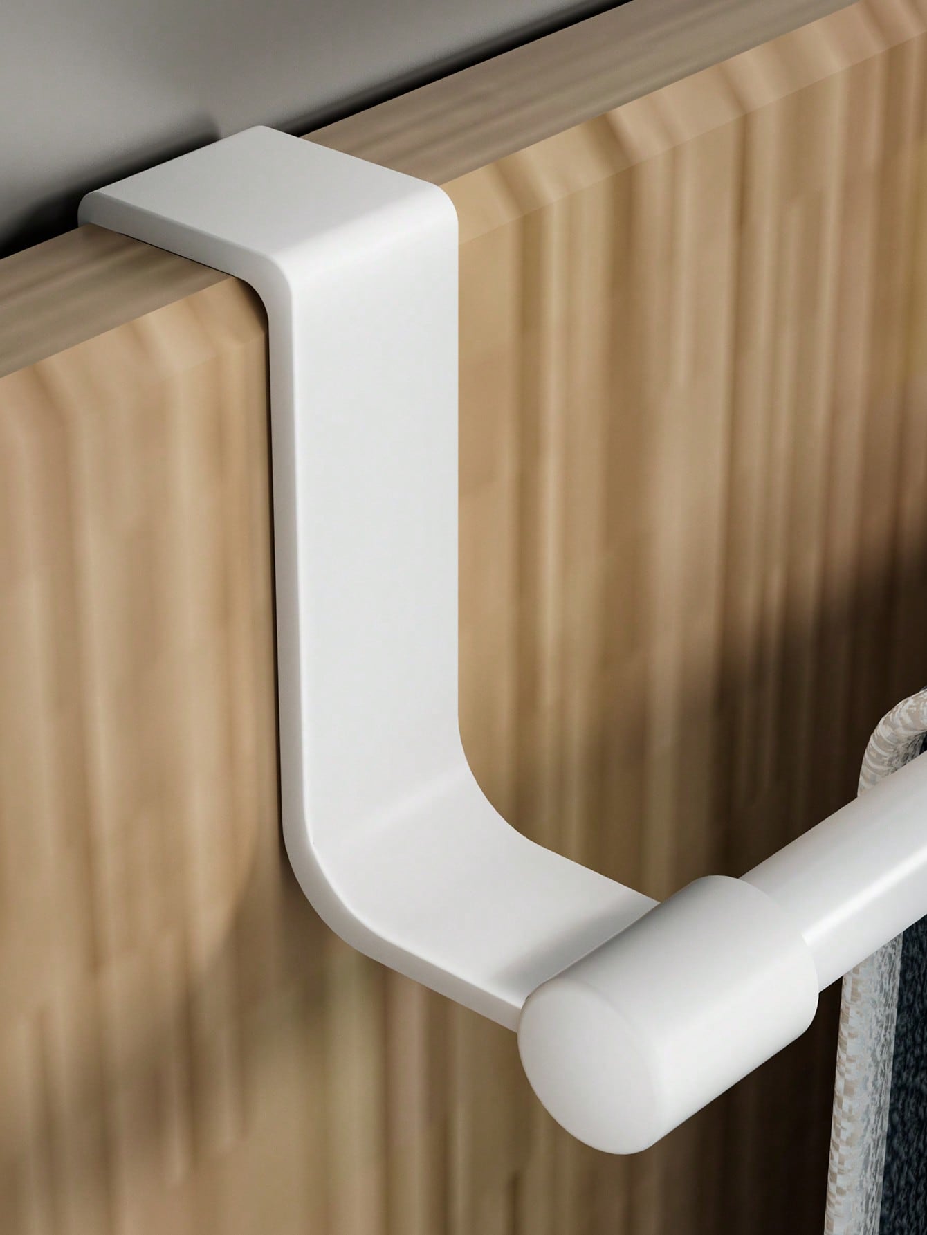 رف للخزانة - خطاف موفر للمساحة بدون ثقب، يُثبت على...