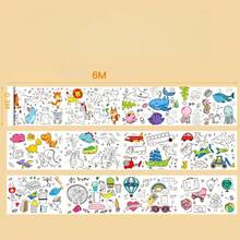 Rollo de pintura de graffiti, colorear, pintar, páginas para colorear, papel de dibujo grande, lienzo para colorear, libro de pintura