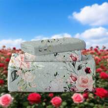 2/3pcs Peony Printed Quilt Set (1 Quilt + 1/2 Pillowcases), 100% Microfiber, Machine Washable Summer Bedding Set, Lightweight, Breathable And Durable Bedspread Set, All-Season, Perfect For Room Decor - Fashion Flowers - View 6