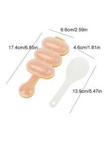 1 件可爱卡通猫形饭团制作器奶昔，配 1 件小饭勺，饭团摇晃器，球形饭团模具，饭团模具，儿童寿司制作器午餐便当，家庭厨房午餐小工具 - 彩色 - 查看 9