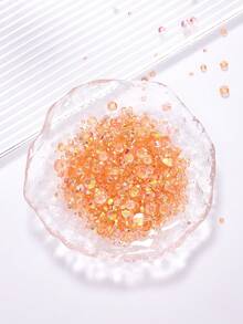 2MM-6MM, 5 Sizes Mix, 2000pcs/Pack, Non-HotFix, Multi Colors, Glue On Round Flatback Crystal Rhinestones Gems Jewelry Beads DIY Diamond Design Accessories Glitter Decal Decorations For Phone Cover,Clothes,Bag,Shoes, Handicraft Products.