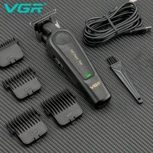 VGR 无绳可调速理发器，数字显示，电动便携式理发器，USB 充电，男士理发器 V-995 - 黑色 - 查看 2