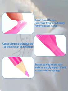 白色记号笔，适用于标记、铅笔、缝纫、编织用品；缝纫用品；缝纫工具；缝纫标记工具 - 彩色 - 查看 6