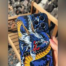 Funda protectora de teléfono anti-caída de cobertura completa negra mate de anime dragón para Apple 15/14/13/12/11/7/8/7plus/8plus/XSMAX/XS/X/XR - Mezcla de colores - Ver 6