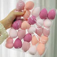 12 piezas de esponjas de belleza de tamaño mediano, licuadora de maquillaje para mezclar líquidos, cremas y polvos, esponja cosmética de base húmeda y seca sin látex, multicolor y adecuada para todo tipo de piel,esponjas esponjas de baño esponjas para maquillaje - color - Ver 2