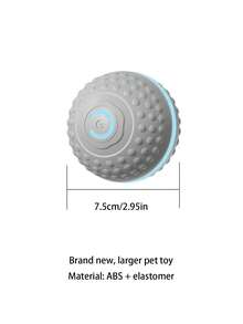 1pc Smart Dog Automatic Rolling Balls Toys,Cat Electric Gravity Sensor Balls,Pet Interactive Chewing Toy,Kitten Training Self-Moving Entertainer Accessories - Black and White - View 13
