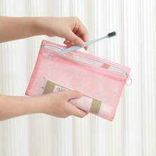 New Makeup Bag Organizer, Small Portable Handheld Toiletry Bag, Multi-Function Mesh Pouch Wholesale,Pouch,Makeup Pouch,Travel Essential - Multicolor - View 9