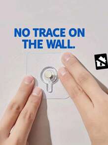 10/20/40 pièces Crochets muraux ultra-résistants - Supports adhésifs porteurs, design invisible et sans couture - Idéal pour accrocher des cadres, des impressions sur canevas, des photos de mariage, de la décoration d'intérieur et de l'organisation, installation facile, n'endommage pas les murs