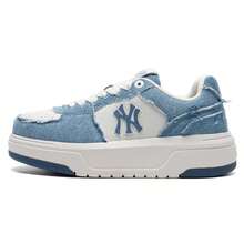 MLB Teniși unisex cu căptușeală groasă din denim vintage, pantofi sport casual ușori și confortabili, 3ASXV015N-50BLS