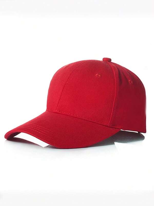 1pc Men's Casual Letter Print Solid Color Breathable Adjustable Brim Baseball Cap, Versatile Trucker Hat, Multiple Colors Available, Suitable For Outdoor Activities And Daily Wear