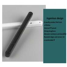 Rieles para cajones, - Rieles de cajón de plástico, rieles guía ranurados montados lateralmente para cajones de gabinete, mesas de noche, armarios y cómodas (2 piezas)