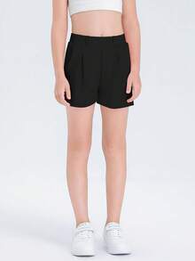 Halloween Kids Costumes Girls Shorts Casual High Waisted School Uniform Shorts With Pockets-14 Years - Hồng - Xem 10