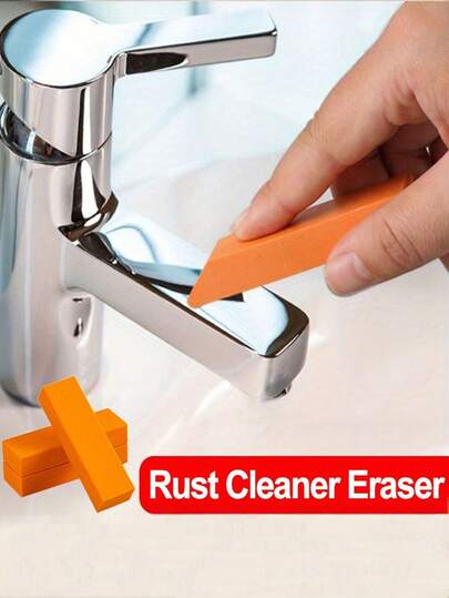 1pc Non-Scratch Rust Eraser,Magic Rust Eraser For Tools ,No Chemical Reusable & Non Scratch Stainless Steel Cleaner For Knives Bikes, Car Parts ,Heavy-Duty Rust Eraser