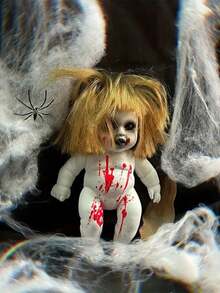 1/2 Pieces Halloween Decoration Hanging Ghost Doll, Decorative Art Style, Halloween Christmas Bar Ghost Courtyard Horror Prop Decoration Hanging Decoration Doll, Horror Themed Strange Holiday Decoration, Non Electric, Other Materials - Halloween Accessories Home Decor Room Decor