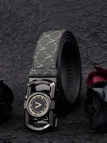 beaytar 1 件新款时尚男士皮带，经典男士自动扣腰带，休闲户外男士裤带，百搭街头风格男士腰带 - 彩色 - 查看 3