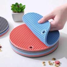 6pcs Silicone Drink Coasters With Stainless Steel Holder, Reusable & Easy To Clean - Perfect For Protecting Tables & Patio Furniture From Water Rings & Stains - Ideal For Home Use With Cups, Mugs & Beverages, Silicone Coasters For Drinks, Christmas