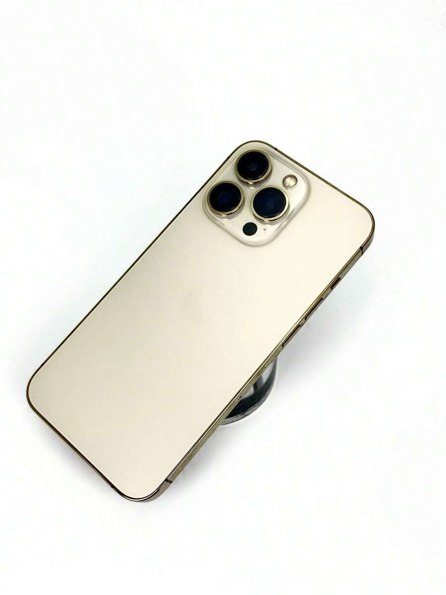 Apple 二手 iPhone 13 Pro，正品，高性能，大电池，6.1 英寸显示屏，智能手机，游戏设备 - 金色 - 查看 1