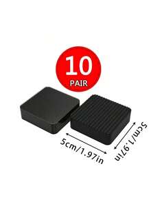 10片/20片/40片强力粘性魔术贴汽车脚垫固定器沙发床单隐形贴片避光垫双面胶贴片 - 黑色 - 查看 7