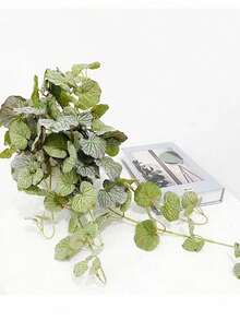 40-70cm Artificial Hanging Ivy Vine, Silk Fern Leaf, Tropical Clematis Flower, Suitable For Home, Garden, Wedding Decor, 1pc, Pot Not Included