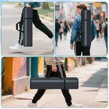 Pool Cue Case 4x5, Pool Cue Carrying Case Soft Padded Billiard Stick Bag With Multi-Pocket For 4 Butts And 5 Shafts, Pool Stick Case Cue Bag With Backpack-Straps For Pool Cues And Accessories - Black - View 7