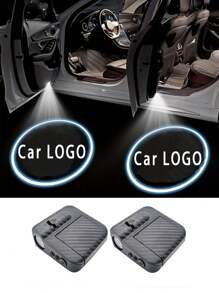 2个超亮LED车门投影灯 - 无线迎宾灯带迎宾踏板照明 - 免钻孔设计，安装简便（无需电池） - 通用型鬼影灯，适用于大多数轿车/SUV - 耐用ABS外壳 - 即插即用，可替换原厂灯 - 酷炫汽车配件，男士礼物 - 彩色 - 查看 20