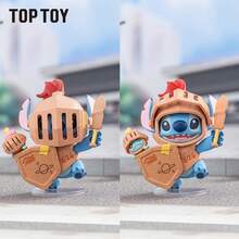 Miniso TOPTOY 史迪奇城冒险系列盲盒收藏玩具，附赠角色收藏卡，适合女孩的可爱礼物，可动人偶装饰 - 彩色 - 查看 2