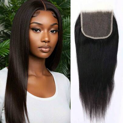 WOWANGEL 5x5 Melt Skins High Definition Lace Wigs, Ultra-Thin 100% Brazilian Virgin Human Hair Lace Wigs, Silky Straight, Invisible HD Lace Wigs, Free Parting, Pre-Plucked, With Baby Hair, Natural Hairline, Black