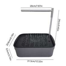 1pc Large Bird Shower Circulating Water Fountain For Parrots Outdoor Garden Bath