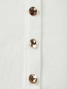 FOR BEAUTY 春夏新款白色针织长袖连衣裙，时尚休闲，简约优雅，适合日常外出、约会、通勤等各种场合。这款毛衣连衣裙是春秋季女士的理想之选。 - 白色 - 查看 9