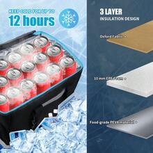 40L Insulated Cooler Box, Large Capacity Portable Refrigerator, Multi-Functional Outdoor Insulated Ice Bag, Durable Outdoor Storage Tote Bag For Camping & Hiking (Non-Food Contact)