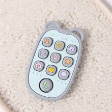 Baby Silicone Squeeze Teether, Infant Chewable High Temperature Sterilizable Pacifier Teething Toy - Multicolor - View 7