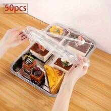 Capas elásticas reutilizáveis para armazenamento de alimentos, 100/500 unidades - Alternativa transparente e elástica para envoltório plástico, vedação hermética de alta qualidade para tigelas, pratos, recipientes, lava-louças e alimentos (multicolorido), acessórios de cozinha, design texturizado, item de cozinha