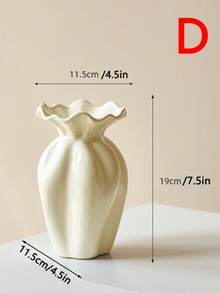 Nordic Modern Simple Creative White Ceramic Flower Vase Home Living Room Dining Table Desktop Decoration Decoration Home Decor Room Decor Glass Vase
