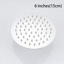 1pc Home Fixed Shower Head, Stainless Steel Material, Square Rainfall Shower Head, 4/6/8/10 Inch Bathroom High Pressure Rainfall Shower Head, Bathroom Accessories Home Bathroom Decor Fall Decor