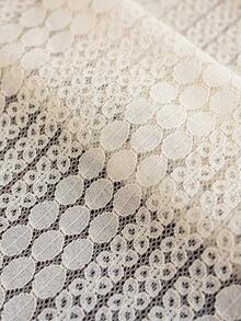 1 buc. Față de masă din dantelă bej, eșarfă pentru șemineu în stil boem, dreptunghiulară, model geometric minimalist, ciucuri bej, potrivită pentru dulapuri, bufete, față de masă lavabilă, decorativă pentru dormitor, bucătărie, sufragerie, petreceri, nunți, evenimente tematice, toate anotimpurile, decor de toamnă