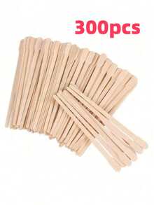 木质脱毛蜡棒，适用于眉毛、唇毛、鼻毛去除，一次性蜡棒，脱毛蜡棒，美发沙龙美容旅行必备品