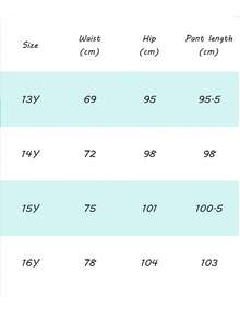 Teen Girl Plain Pocket Casual Fashion Versatile Jeans
