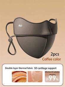 Comfortable & Fashionable Women's Face Mask - Windproof, Thick 3D Warm, With Ear Hooks, Nylon Material, Washable, Warm Protective Mask For Women, Highly Attractive, Autumn/Winter Windproof & Cold-Proof, Eye-Caring