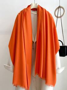 FADZOYLE 1件装女士优雅纯色围巾羊绒披肩头巾，四季皆宜，秋冬季保暖，短流苏加长款，简约优雅，多功能颈部围巾，适合办公室、户外、日常使用，可作礼物、晚宴、婚礼配饰，也可作为礼服搭配。 - 彩色 - 查看 26