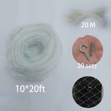 Recinzione di sicurezz a per gatti – Recinzione in rete di nylon trasparente per animali domestici, per balconi, finestre e scale - Bianco - Visualizzare 3