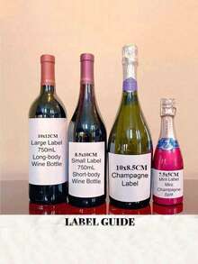 1-3pcs Custom Photo Wine Labels, Personalized Wine Bottle Labels, 30th Birthday Wine Labels, Personalized Engagement Gift Wine Labels, Engagement Gift, Wedding Wine Labels, Proposal Gift, Custom Photo - Multicolor - View 5