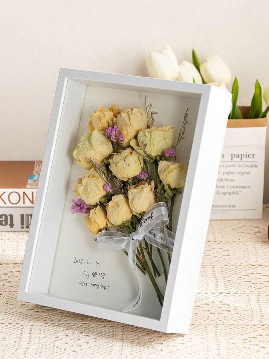 乾花框,diy 3d 空心木質標本框,模型展示架相框